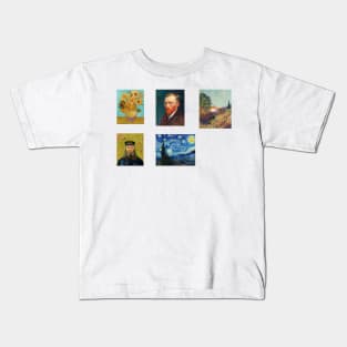 Van Gogh Famous Art Painting Pack Kids T-Shirt